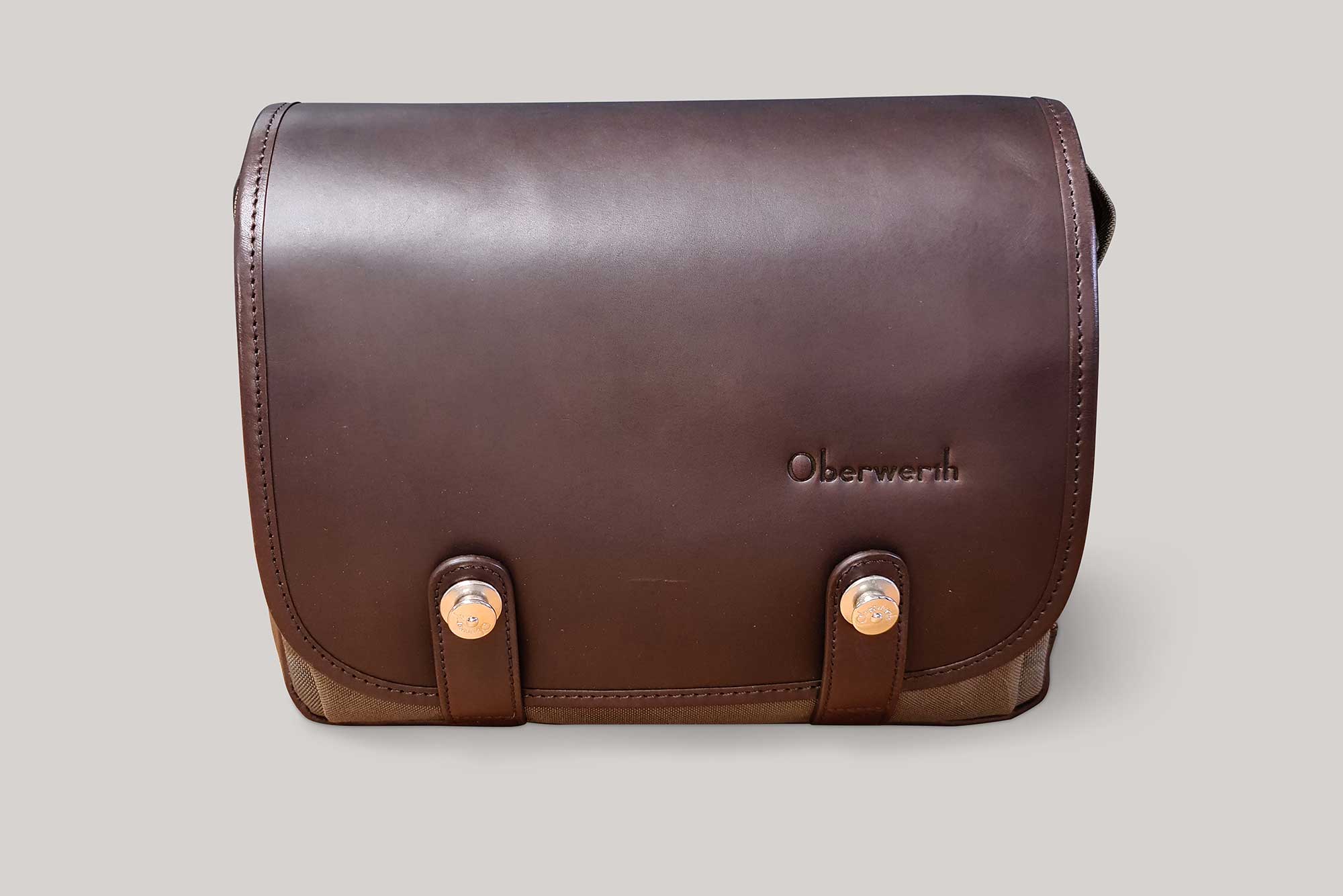 Camera bag FREIBURG olive/dark brown !Trade Fair Goods!